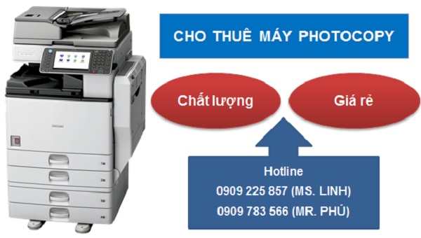 Chọn dịch vụ cho thuê máy photocopy giá rẻ uy tín