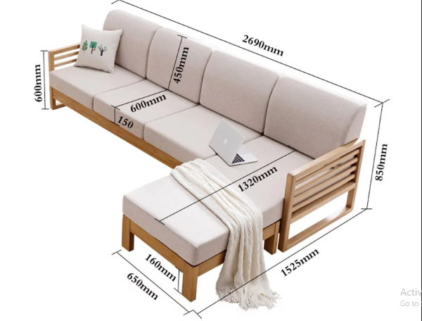 Kích thước chuẩn cho một bộ bàn ghế sofa chung cư