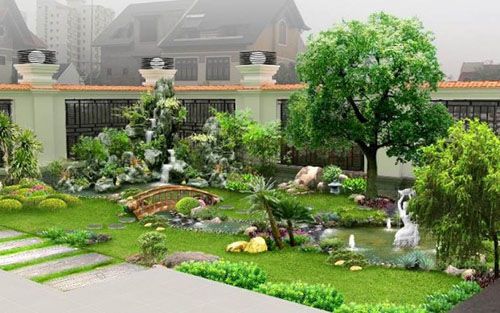 Thiết kế sân vườn đẹp với nhiều ý tưởng thiết kế độc đáo