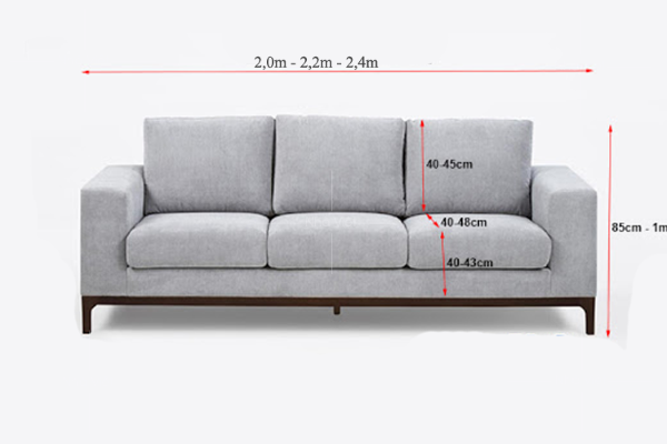 Chiều cao chuẩn của ghế sofa là bao nhiêu
