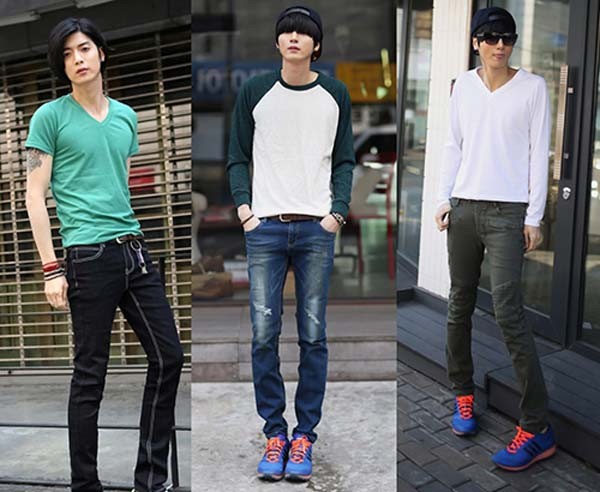 Không nên phối đồ nam gầy cùng skinny jeans 