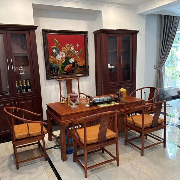 Bàn ghế gỗ Teak tối giản