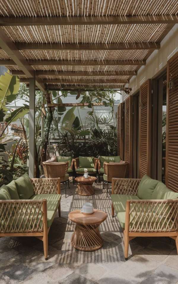 Bàn ghế gỗ cafe