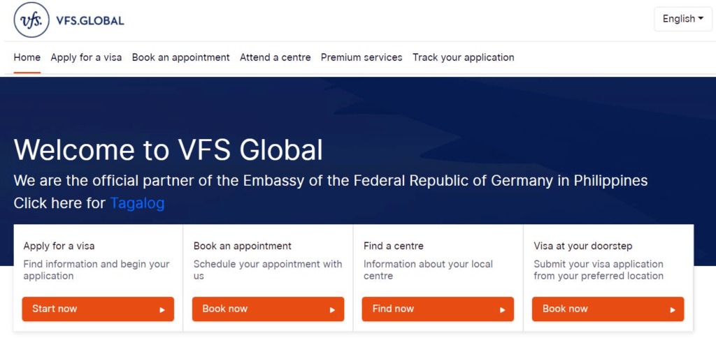 VFS Global - Đối tác tiếp nhận hồ sơ visa Đức