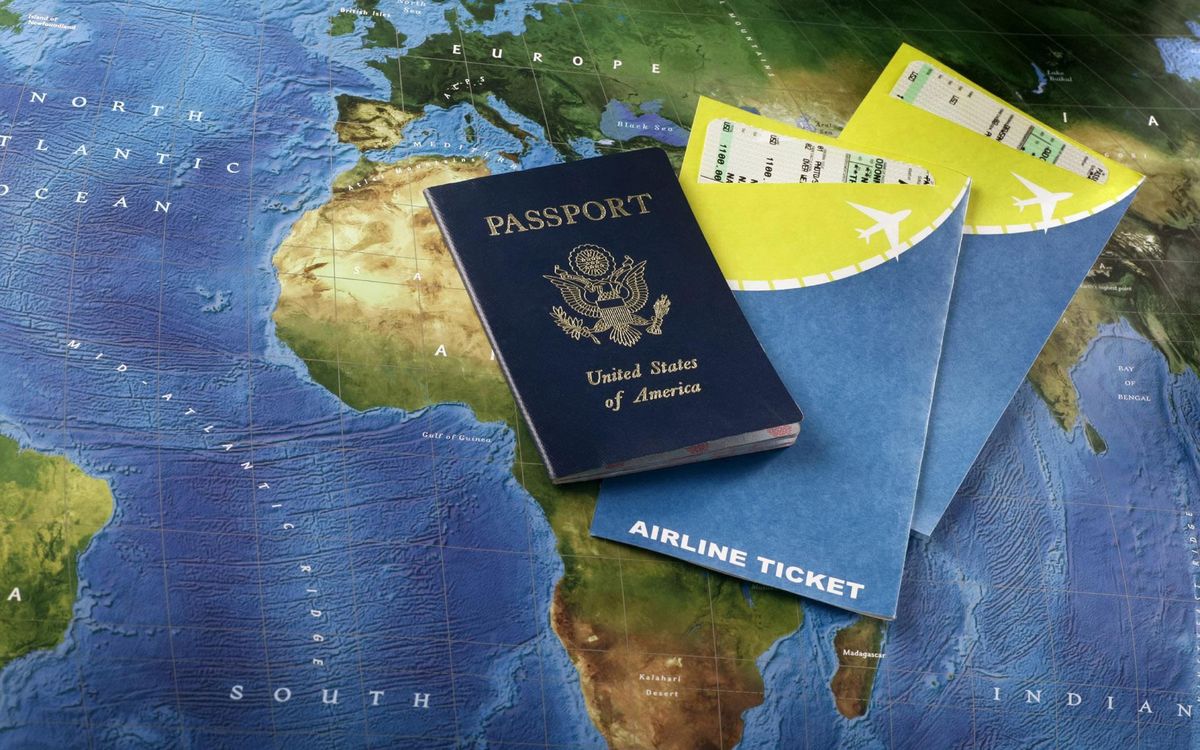 Passport with urgent vietnam visa rejected stamp from immigration