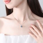 Dây Chuyền Bạc Nữ Mặt Đính Đá/Pha Lê