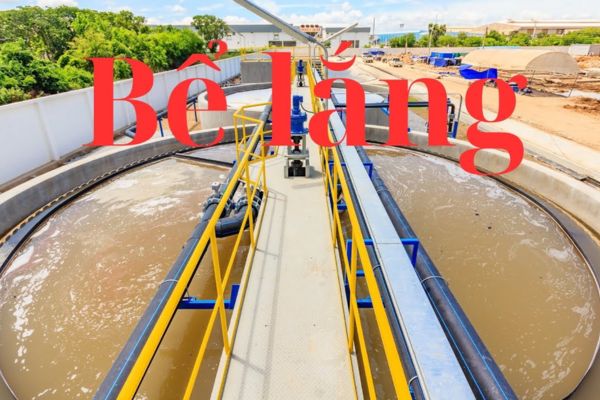 Bể lắng trong hệ thống xử lý nước thải y tế