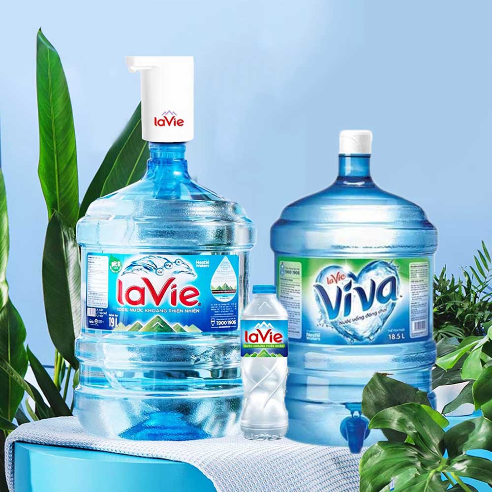 Vệ sinh bình nước Lavie đúng cách giúp giữ nước sạch, an toàn và bảo vệ sức khỏe cả gia đình