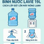 Hướng dẫn sử dụng nước Lavie bình úp an toàn, tiện lợi, đảm bảo nước luôn sạch và tươi ngon