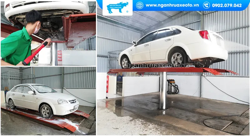 Nhập khẩu cầu nâng 1 trụ được nhiều tiệm chọn nhờ gọn gàng, nâng ổn định và bền lâu dài