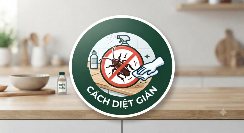 Cách diệt gián nhà bếp