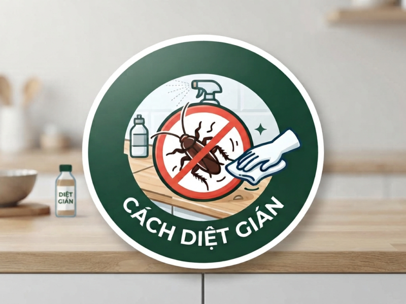 Cách diệt gián nhà bếp