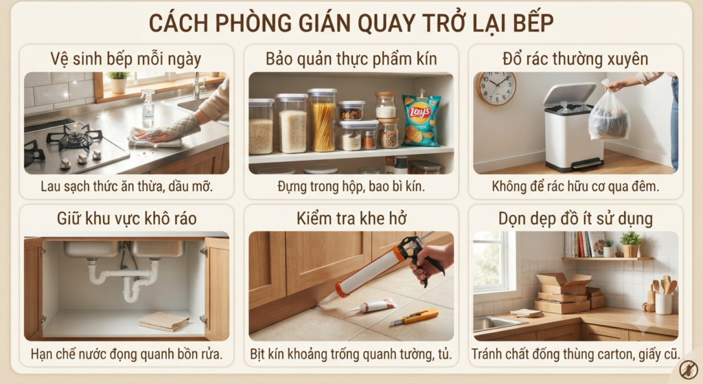 Cách phòng gián quay trở lại