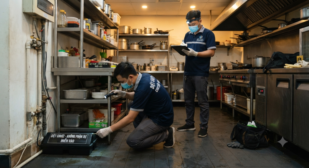 Diệt chuột trong nhà hàng