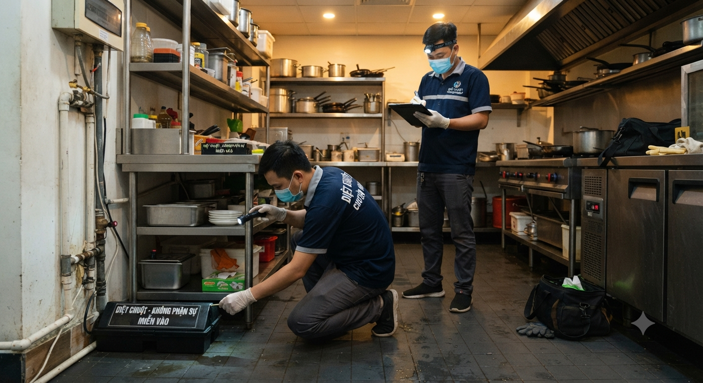Diệt chuột trong nhà hàng