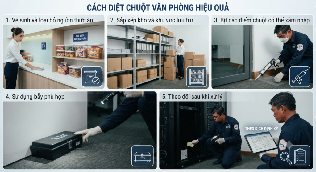 Cách diệt chuột văn phòng hiệu quả