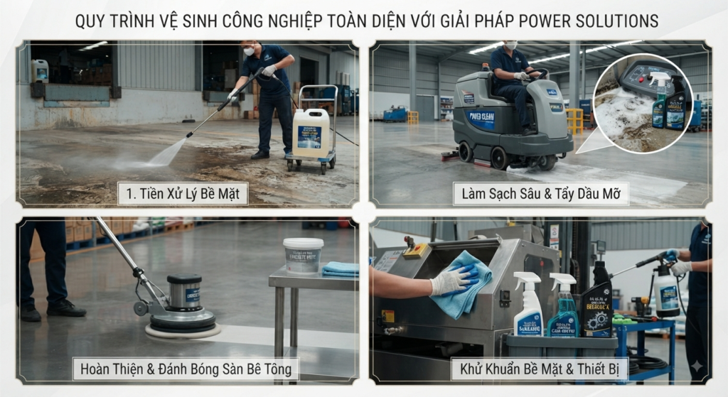 Vai trò của hóa chất trong vệ sinh công nghiệp
