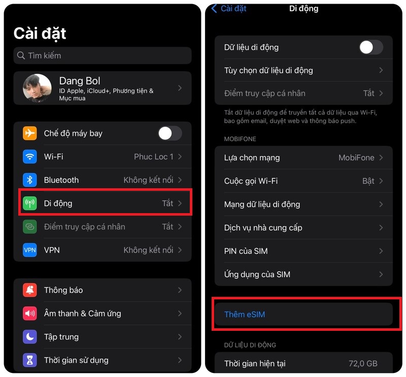 Hướng dẫn kiểm tra iPhone có hỗ trợ eSIM