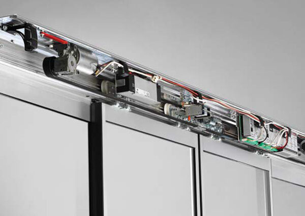 Motor điện và cơ cấu truyền động cửa tự động cảm biến