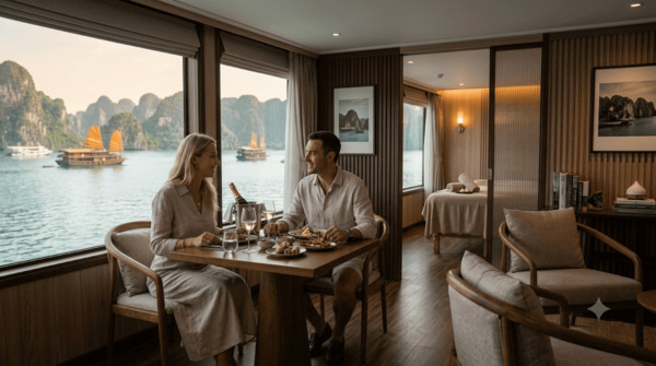 Dinning on private cabin