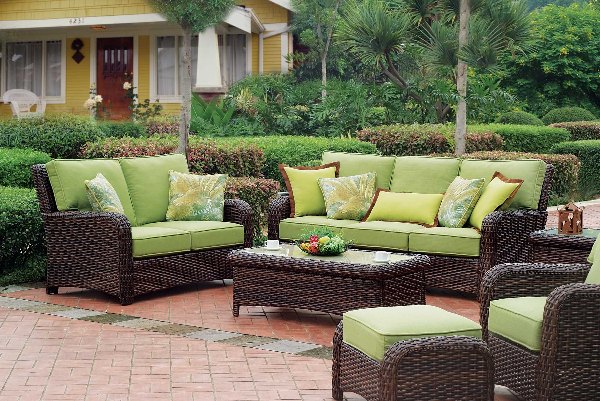 Mẫu ghế giả mây dành cho sân vườn 