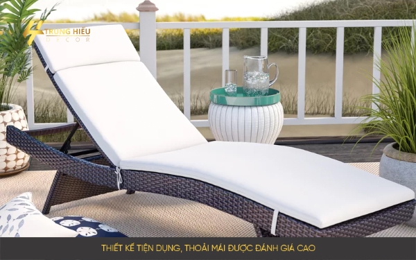 Giường tắm nắng cho khu vực sân vườn
