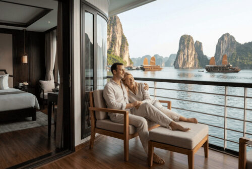 private balcony on view