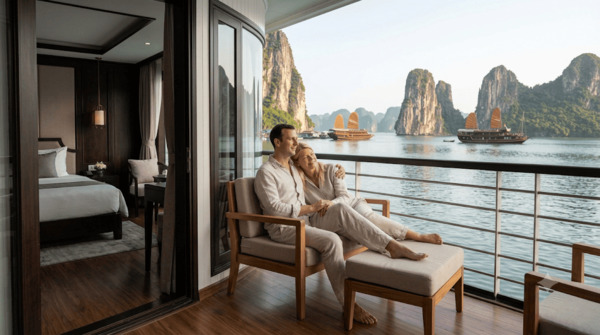 private balcony on view