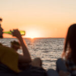 Sunset and private moments on the sundeck